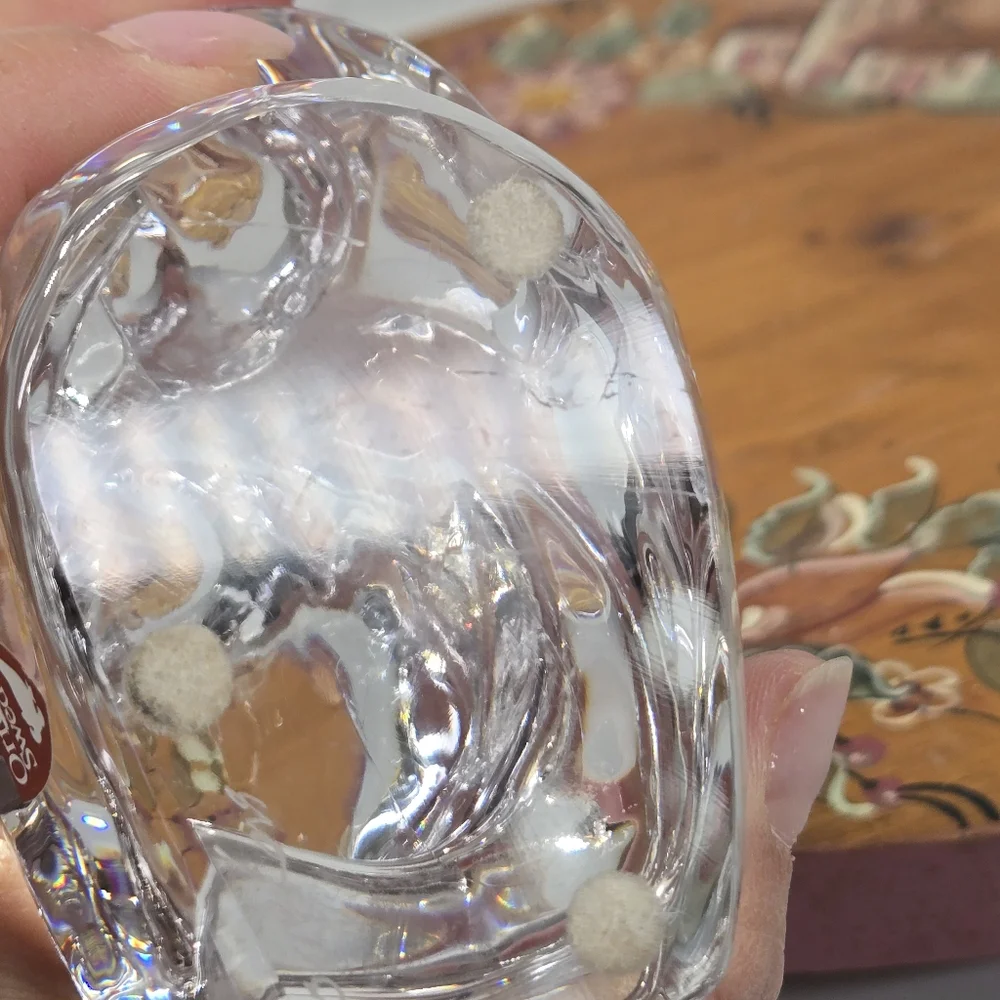 Vintage Orrefors Koala Panda‎ Bear Crystal Glass Figure Sweden Paperweight